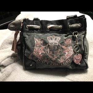 Velvet Juicy Couture Purse with Studded Key Chain